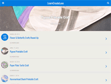 Tablet Screenshot of learncreatelove.com